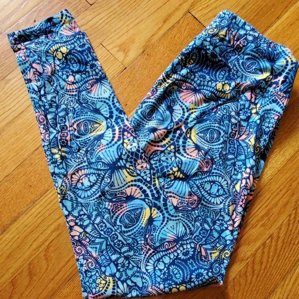 Blue Tribal Leggings
